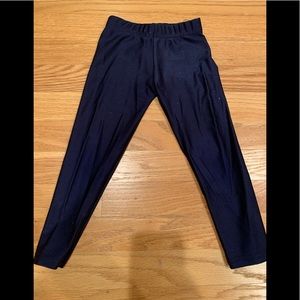 Navy shiny Dori creation leggings